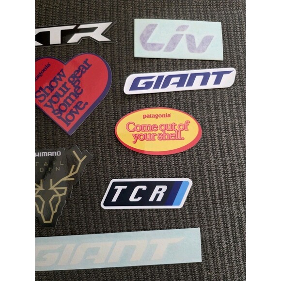 10x Biking Cycling Outdoor Stickers Mixed Lot Liv Shimano XTR Trek Boulder Giant - Picture 4 of 5